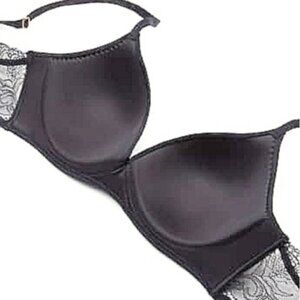 New w/Tags - Natori 36D - "DRAMA" Full Coverage Underwire Contour Bra in Black